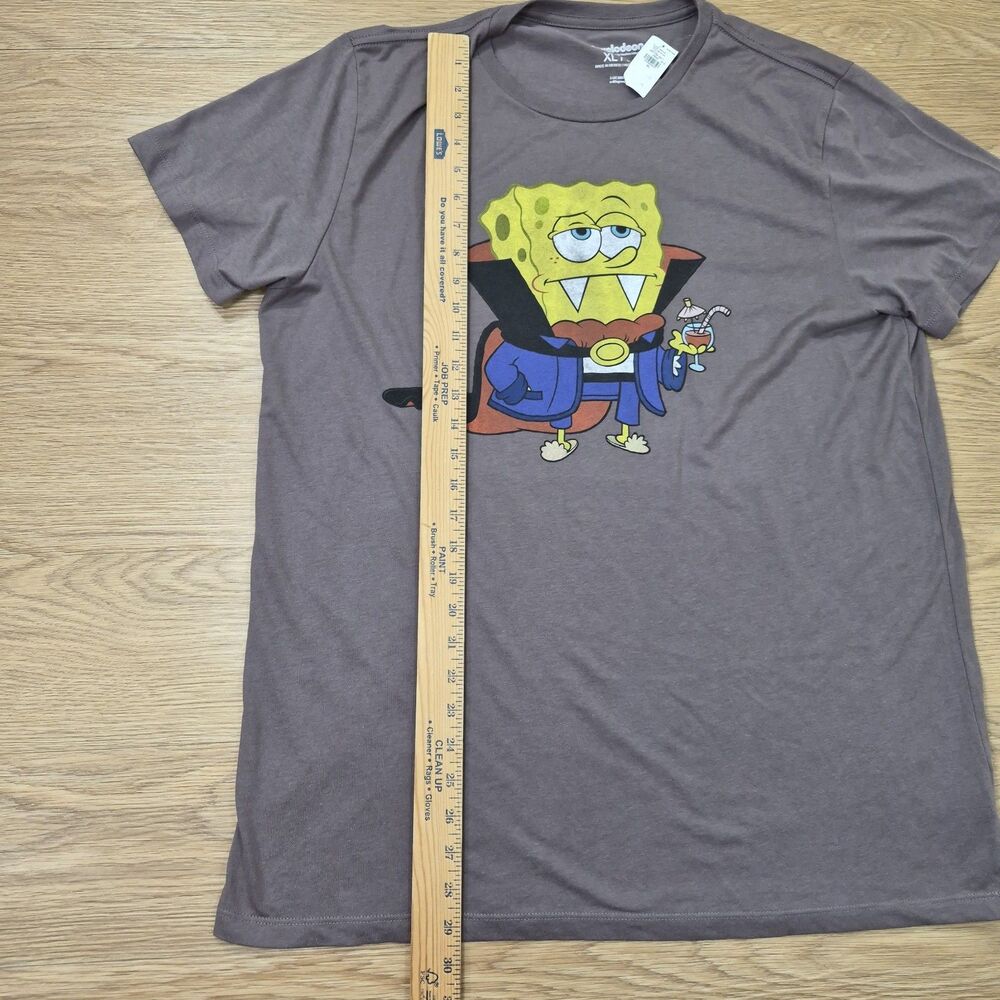 SpongeBob SQUAREPANTS Adult T-Shirt Nickelodeon Mens XL Cocktail Drink Print NEW - Picture 5 of 10
